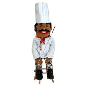  African American Dad/Chef Soft Puppet