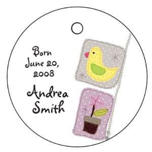 Wedding Favors Baby Duck Quilt Theme Circle Shaped Personalized Thank 