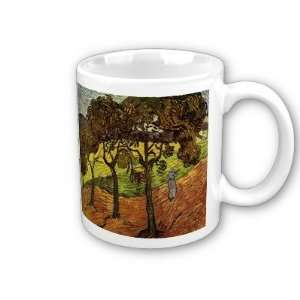   with Trees and Figures by Vincent Van Gogh Coffee Cup 