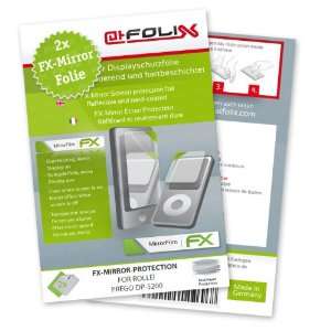  2 x atFoliX FX Mirror Stylish screen protector for Rollei Prego 