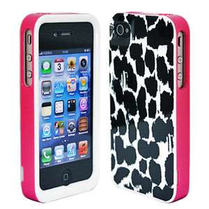   PIECE PRINTS SKIN GEL HARD CASE COVER FOR iPhone 4 4G 4S 4GS 4th White
