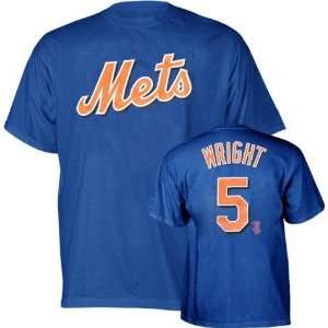  Mens New York Mets #5 David Wright Name & Number Tshirt 