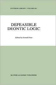   Deontic Logic, (0792346300), Donald Nute, Textbooks   