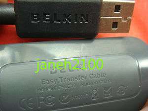 Belkin WIN7 XP VISTA Windows Easy Transfer USB Cable  