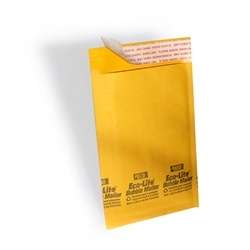 100 4x8 #000 (USA)^ Premium Kraft Bubble Mailers 4 x 8  