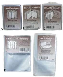 Plastic Wallet Inserts, Replacement Windows 46891067722  
