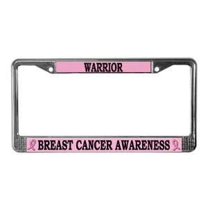  Breast Cancer Warrior Breast cancer License Plate Frame by 