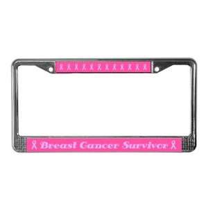  Antsy Breast Cancer Survivor Breast cancer License Plate 