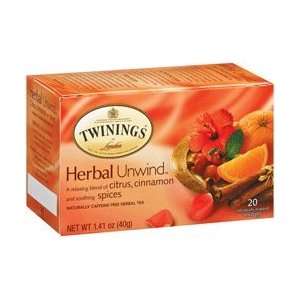  Twinings Herbal Unwind Tea, Citrus, Cinnamon and Spices, 1 
