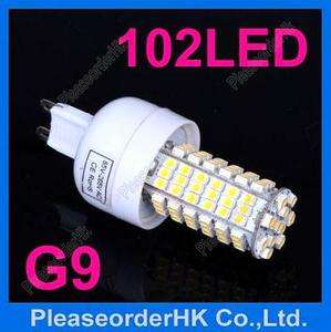 G9 5W 5050 SMD 3528 AC 85 265V 102LED Warm White Light Bulb Lamp Home 