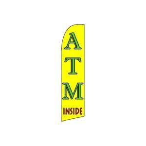  ATM Inside Feather Banner Flag (11.5 x 2.5 Feet) Patio 