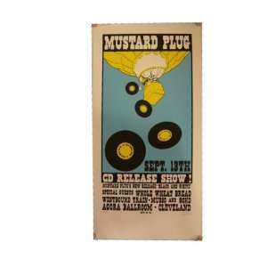   Mustard Plug Silkscreen Poster Dropping Records Agora 
