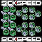   PC GREEN BILLET ALUMINUM FENDER WASHERS 20PCS FOR 10 (Fits Willys