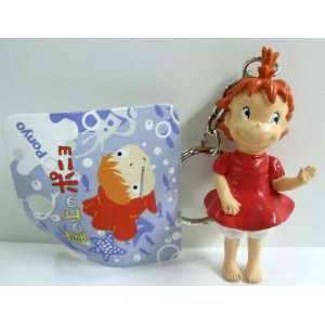 Adorable Ponyo Girl on the Cliff by the Sea Key Chain. Have Your Own 