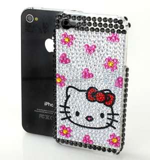 Hello Kitty Bling Back Skin Cover Case For iPhone 4 4G a7d14  