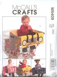 McCalls Baby Grocery Cart Cover Liners Pattern 5409 NEW  
