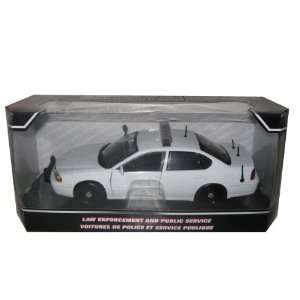  2002 Chevrolet Impala Unmarked Police Car White 124 Toys 