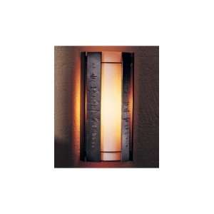   Light Outdoor Wall Light in Natural Iron with White Art glass Home