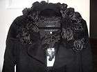 4595 New ANDREW GN Black Woven Coat 42 Wilkes Bashford