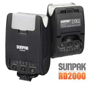 Sunpak RD2000 Digital TTL Low Profile Bounce Head Flash for Canon EOS 