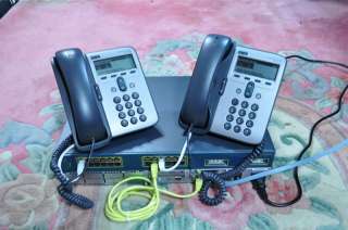 2x 7912 IP Phone  Cisco CCNA, CCVP Voice Lab 2611XM  