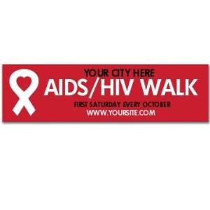 Aids Awareness Sticker Custom Customized Bumper Sticker