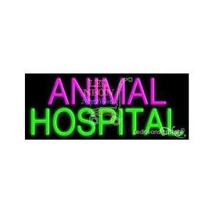 Animal Hospital Neon Sign 13 Tall x 32 Wide x 3 Deep