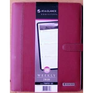  At A Glance 70NF81 2010 Red Executive Weekly Planner 