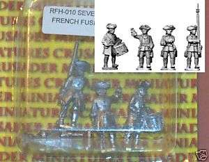   RFH010 SYW French Fusilier Command Seven Years War Infantry Miniatures