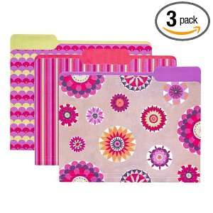   Pot By The Gift Wrap Company Venetian Sun File Folders (Pack of 3