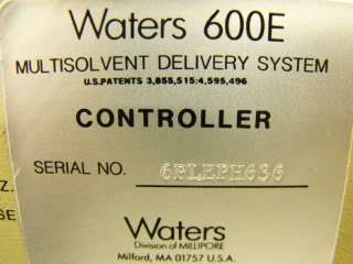 MILLIPORE WATERS 600E MULTISOLVENT DELIVERY SYSTEM  