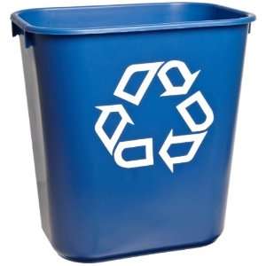  Recycling Container with Universal Recycle Symbol, Legend We Recycle