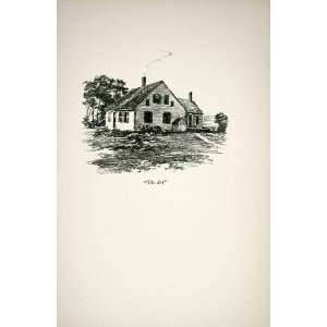  1921 Print Ark House Massachusetts Clarence Scott White 