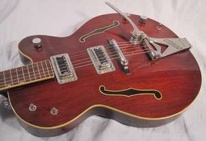 1964 Gretsch 6119 Tennessean Harrison Features, Nice Deep Red Color 