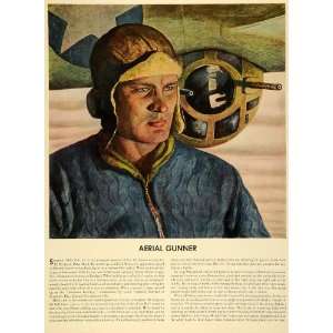  1943 Print WWII Aerial Gunner Air Force Sergeant Mike Zuk 