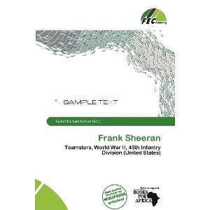  Frank Sheeran (9786137055533) Columba Sara Evelyn Books