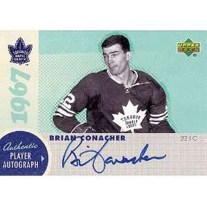  Frozen Pond Toronto Maple Leafs Brian Conacher Autographed 