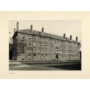 1900 Print Harvard University Conant Hall Building   Original Halftone 