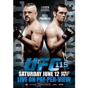  UFC 115 Autographed Poster 