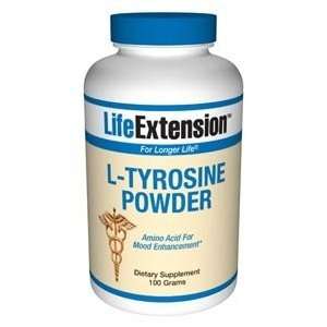  Life Extension, L TYROSINE 100 GRAMS POWDER Health 