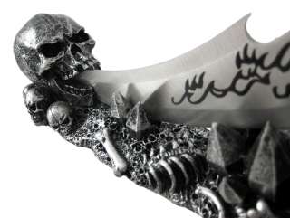 Wicked Skulls and Demon Fantasy Knife and Holder Dagger  