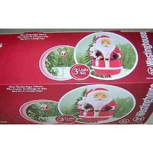  Westinghouse Solar Santa Christmas Lights 3 Pack