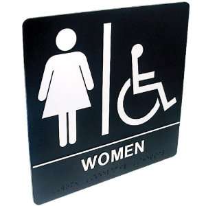    Tactile Braille Signs Women Handicap