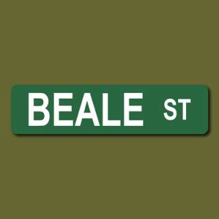 BEALE ST 6x24 Metal Street Sign Memphis, TN Blues Music  