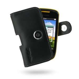   PDair P01 Black Leather Case for Samsung Corby II S3850 Electronics
