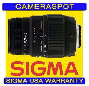 SIGMA 70 300mm Lens W/ MOTOR for Nikon D3100 D3000 D40x +3 YEAR SIGMA 