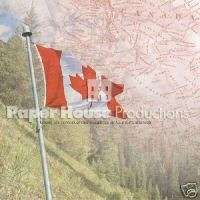 Canada Map 12 x 12 Scrapbooking Paper   Paper House  