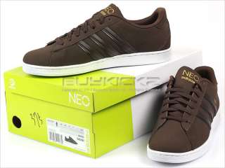 Adidas Derby Brown/Gold Classic Low 2012 3 Stripes Mens Neo Label 