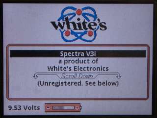White’s Spectra V3i Metal Detector with bag,headphones,pinpointer 