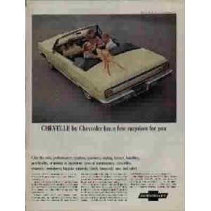  1965 Chevrolet Chevelle Malibu Super Sport Convertible Ad 